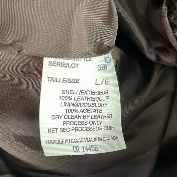 Cuir Zebra Women's Jacket Size Large Animal Snake Print Leather Zipped Front - Picture 9 of 10